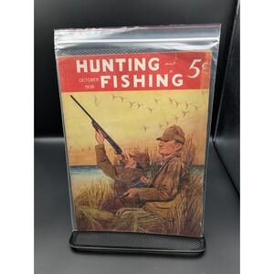 Vintage Hunting And Fishing Magazine October 1938 Outdoorsman Camping Dogs